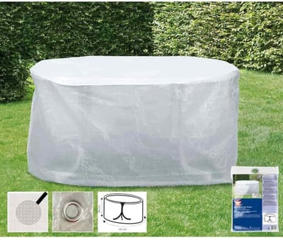 Transparante beschermhoes tuintafel 125x83cm