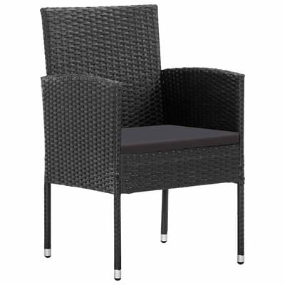 vidaXL - 5-delige - Tuinset - zwart