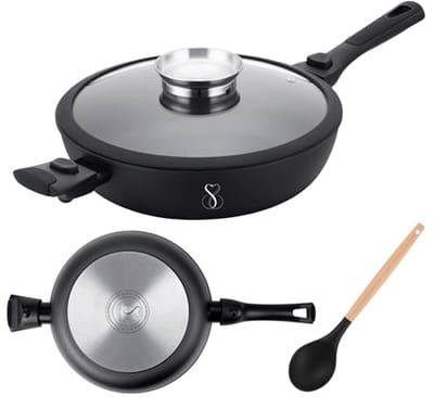 Professionele Braadpan met Antiaanbaklaag en Inductiebodem – Perfect voor Gezond Koken