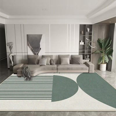 Tapis Vert Nordique Décoration Salon Chambre à Coucher Grande Surface Tapis de Salon Tables Basses Maison Paillassons 200x300 Décoration de Pièce Moderne 60*90cm