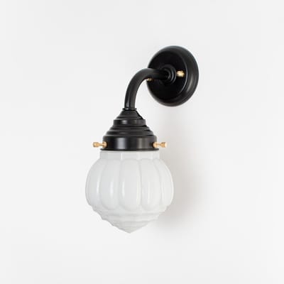 Buitenlamp - Wandlamp Wassail Curve Zwart - Art Deco Trade