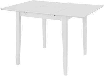 Eettafel Verlengbaar - Tafel Keukentafel - Gezellig Tafelen - Uniek Praktisch Design - 120 cm - Wit