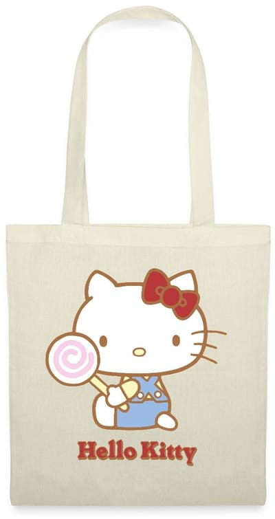 Hello Kitty Met Een Lollipop Tas Van Stof Schoudertas
