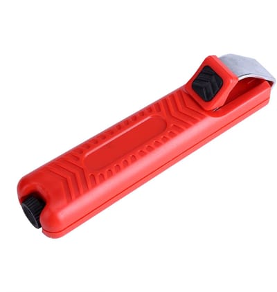 Allecto - Kabelstripmes - Mini Mes Draadstripper - Precisiegereedschap voor Elektriciens - 23 x 9 x 3 cm - Striptang voor Ronde Kabels - Geschikt v...