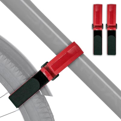 Fietswiel Strap - Fietsband Bevestiging - Fiets Vervoer - Voorkomt Krassen - 75 cm - Zwart