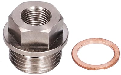 Dailygoods - M18x1,5 naar 1/8NPT sensoradapter - Verloopstuk voor drukmeting - Geschikt voor olie en water - Verbeterde afdichting - Voor diverse meet...
