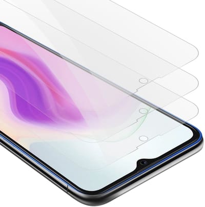 Cadorabo 3x Screenprotector geschikt voor Blackview A70 / A70 PRO - Beschermende Pantser Film in KRISTALHELDER - Getemperd (Tempered) Display beschermend glas in 9H hardheid met 3D Touch