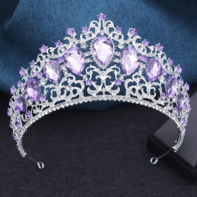 11 Kleuren Elegante Kristallen Grote Kroon voor Bruiden Trouwjurk Haarjuwelen Prinses Koningin Groene Tiara's Hoofddeksel Prom Bruids white