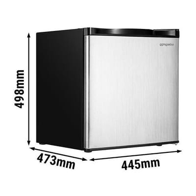 GGM Gastro Mini-Tiefkühlschrank ECO - 32 Liter - mit 1 Tür - Schwarz - Edelstahltür