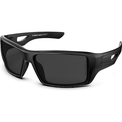 MAXJULI Sports Z87 Zonnebril Bril voor Grote Hoofden Mannen Dames Wrap Around UV400 Bescherming Zon Zonnebril 8232 NON POLARIZED black