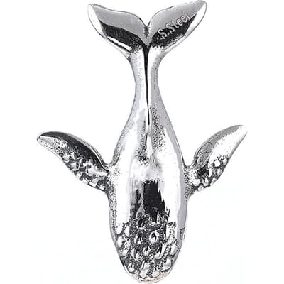 Mode 316L Roestvrij Stalen Bedels Walvis Hanger Ketting Heren en Dames Eenvoudige Sieraden Ketting Cadeau Accessoires Groothandel gray