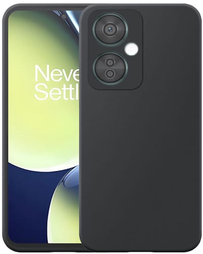 Geschikt voor OnePlus Nord CE 3 Telefoonhoesje Zwart Flexibel Siliconen TPU hoesje - Flexible Back Cover Case Siliconen TPU - Zwart - Smartphonica geschikt voor OnePlus Nord CE 3