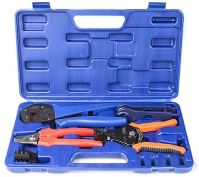 Solar Crimping Tool Kit met Draad Kabel Cutter, Stripper en Connectors voor PV Panelen