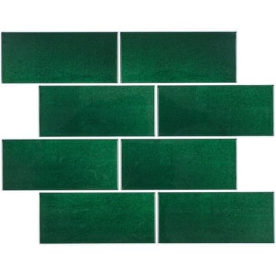 LIVARNO Decoratieve plaktegels, 10 stuks (Groen)