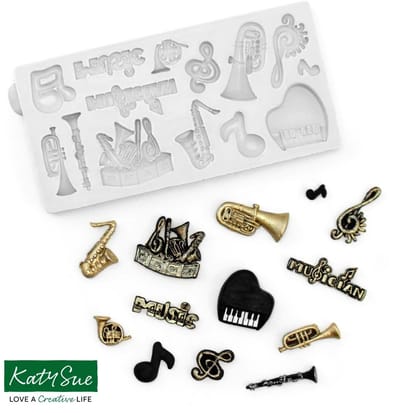 Katy Sue Siliconen Mal Miniatuur Muziek Set
