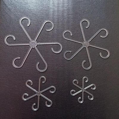 4 pièces/ensemble Support anti-basculement pour plantes Fixateur de plantes vertes Fleur hydroponique Support fixe pliable Convient pour Fournitures de jardinage pur