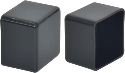 Meubelvoet Doppen - Vloerbeschermers - Meubels Beschermen - Zacht PVC Materiaal - 50 x 50 mm - Zwart