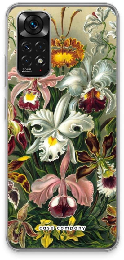 Case Company® - Hoesje geschikt voor Xiaomi Redmi Note 11 hoesje - Haeckel Orchidae - Soft Cover Telefoonhoesje - Bescherming aan alle Kanten en Schermrand