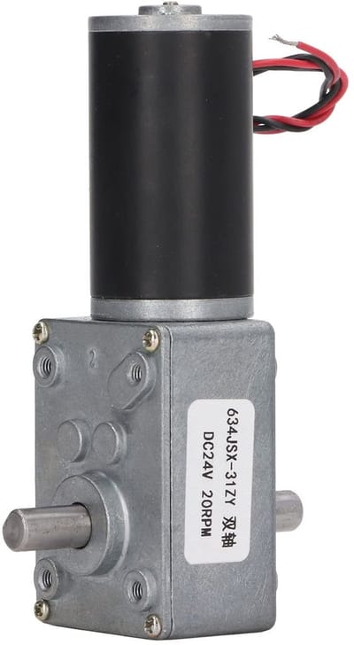 OmGoods - Dailygoody - Reductiemotor - Wormwielmotor - Zelfremmend - 20 RPM - Duurzaam - Aluminium behuizing - Geschikt voor diverse toepassingen - Model M