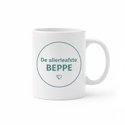 Lieve Oma Tekst Mok – “De Allerliefste Beppe” Cadeau Koffiemok – 330 ml Keramische Mok