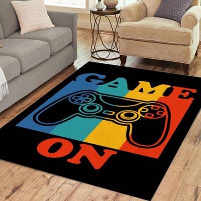 Gamer Controller Gebied Tapijten Antislip Vloermat Deurmatten Thuis Loper Tapijt Tapijt Voor Slaapkamer Binnen Buiten Kinderen Speelmat Alfombra 80x120cm blue