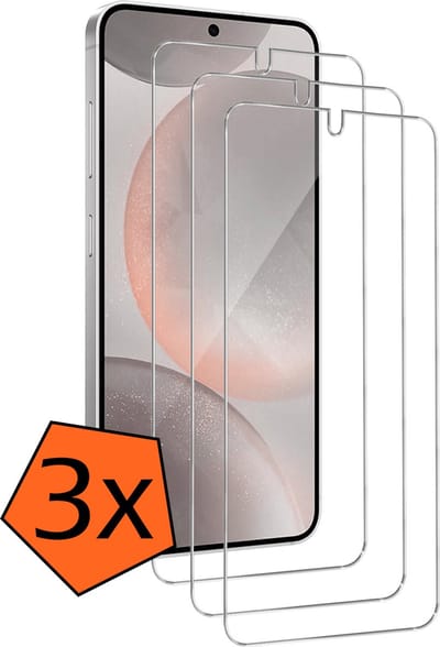 Screenprotector - 3 Stuks - Geschikt voor Samsung Galaxy S24 - Extra Sterk - Gehard Glas - Beschermglas - Tempered Glass - Screen Protector