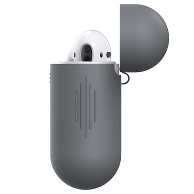KeyBudz Elevate Protective Silicone Case voor de Apple AirPods 1 / 2 - Earl Grey