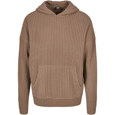 Urban Classics - Knitted Hoodie/trui - S - Groen