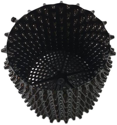 Dailygoods- Bloempot 11 Liter - Plantenbak - Zwart - Optimale Ventilatie - Milieuvriendelijk - Hoge Opbrengst