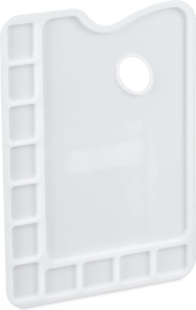 Scoby - Verfpalet - Schilderspalet - Verfmengbord - Paint Tray - 11 vakjes - Wit