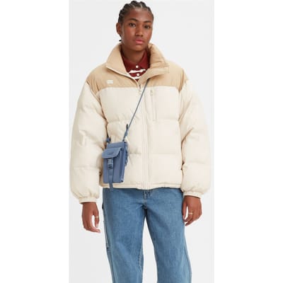 Levi's Noe Short Puffer In Beige Size: XL | Winter Jackets Outlet | Dames | Beige