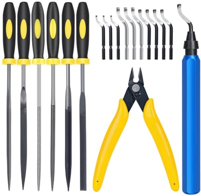 Professionele 3D Printer Ontbraamtools Set van 18 Stuks met 6 Vijlenset voor Resin, Schoonmaken en Polijsten