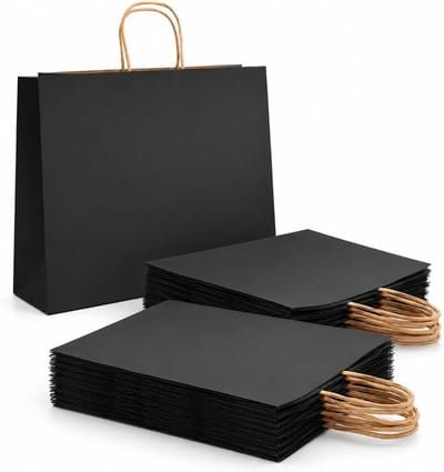 50 Stuks Zwarte Geschenkzakjes voor Cadeaus, Feestjes en Verjaardagen - Perfecte Verpakking