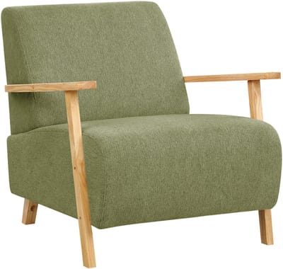 LESJA - Fauteuil - Groen - Polyester