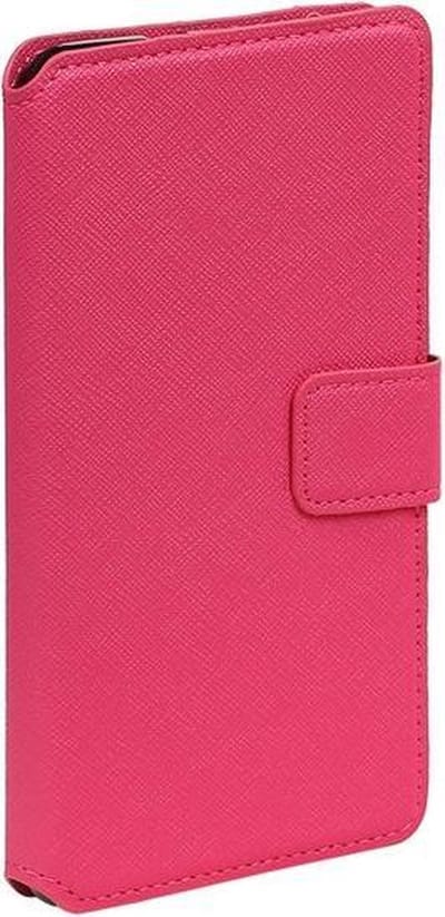 Roze HTC Desire 825 TPU wallet case booktype hoesje HM Book