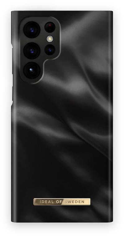 ideal of sweden fashion case geschikt voor samsung galaxy s22 ultra black satin