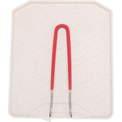 Grillpan met Opvouwbare Handgreep Aluminiumlegering Anti-aanbak Camping Grillplaat voor Binnen Buiten L(for 6.5-9kg) white