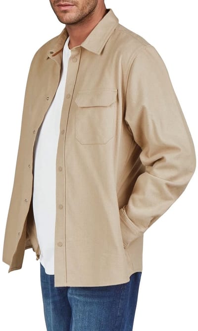 riverso Heren Overhemd RIVVincent regular fit Beige S Volwassenen - gemaakt van 100% katoen