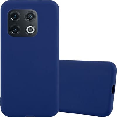 Cadorabo Hoesje geschikt voor OnePlus 10 PRO 5G in CANDY DONKER BLAUW - Beschermhoes gemaakt van flexibel TPU silicone Case Cover