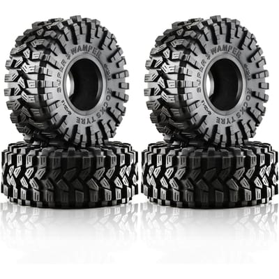 Afstandsbediening Crawler Rubber Autobanden 1.9 inch 120*45mm 4 stks Vervanging voor TRAX4 RC4WD D90 Axiale zwart