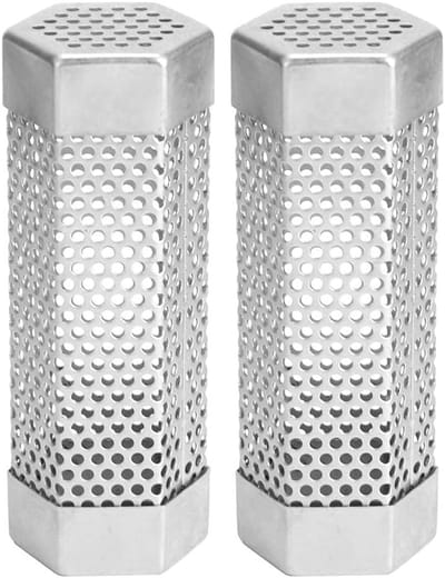 Pellet Smoker Tube Set van 2, 6 Inch RVS Rookbuis voor Koud en Warm Roken met Grill en Rookoven