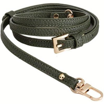 Bandoulière en Cuir Tendance pour Mini Sac Ceinture Sacs Bandoulière Accessoires Sangles de Rechange pour Sac à Main Pièces DIY vert