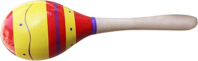 Houten Maraca Rammelaar - Muziek Speelgoed - Muziekonderwijs Kinderen - Schattig Dierontwerp - 20 x 2 x 2 cm
