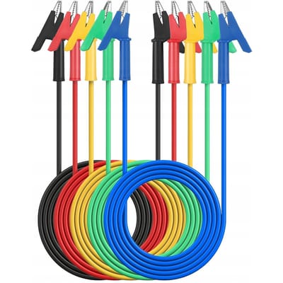 Rosfix Meetkabel met Krokodilklem - Silikonengeïsoleerd 4 mm Ø 1 m - 1000V 15A