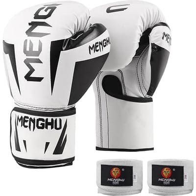 Bokshandschoenen met polsondersteuningsbanden Kickboksen Muay Thai Bokstraining Zakhandschoenen