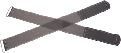 Fitness Pedaalbanden - Verstelbare Banden - Kracht Training - Universele Pasvorm - 26.4x5.8cm - Lichtgrijs