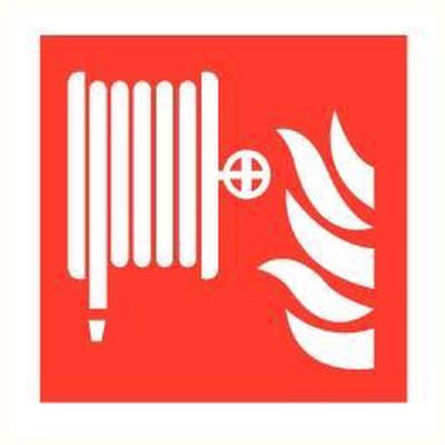 Veiligheidspictogram brandhaspel sticker