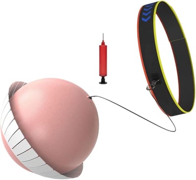 Boks Hoofdbal - Reflexbal Hoofdband - Verbeteren Coördinatie - Verstelbare Hoofdband - PVC - Roze