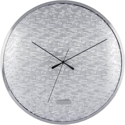 Karlsson Wandklok Disco - Zilver - Ø40cm - Wandklok Scandinavisch