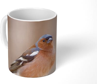 Mok - Koffiemok - Vogel - Dieren - Vink - Mokken - 350 ML - Beker - Koffiemokken - Theemok